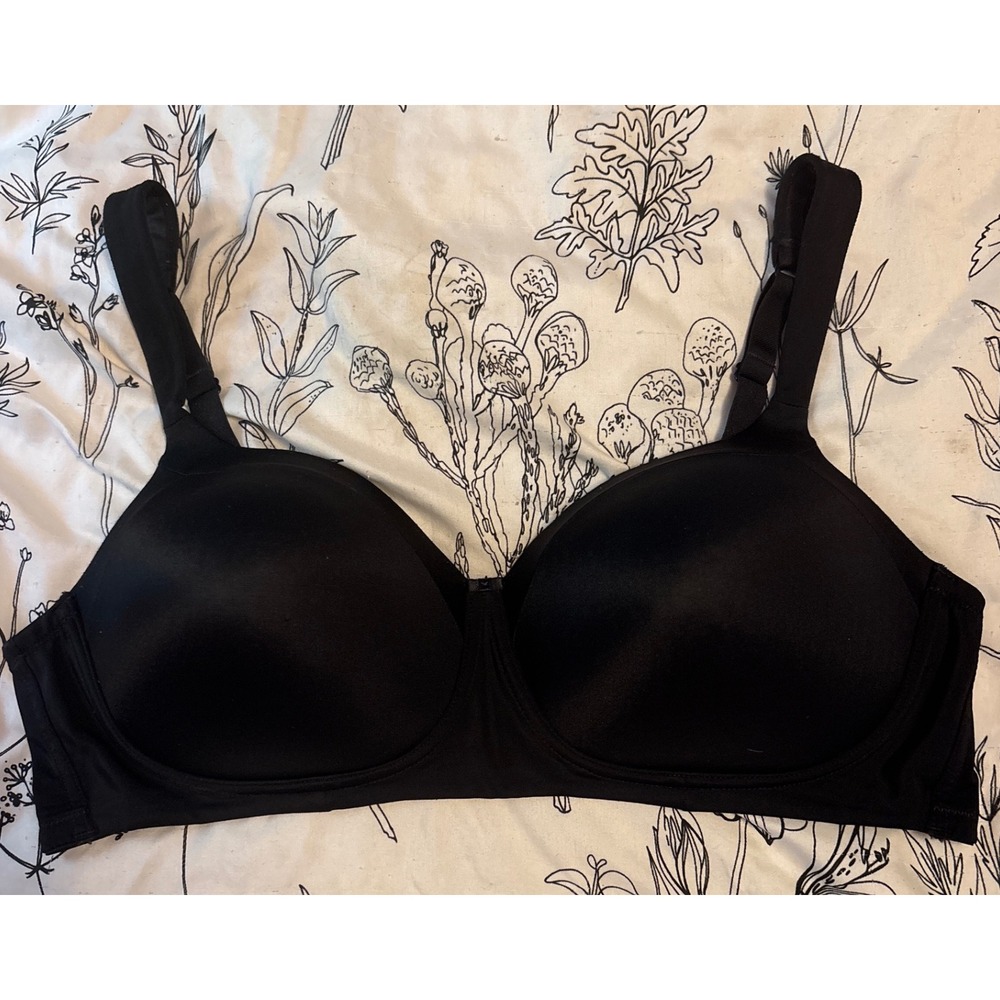 Playtex Black Full Figure Wirefree Support Bra, 42C